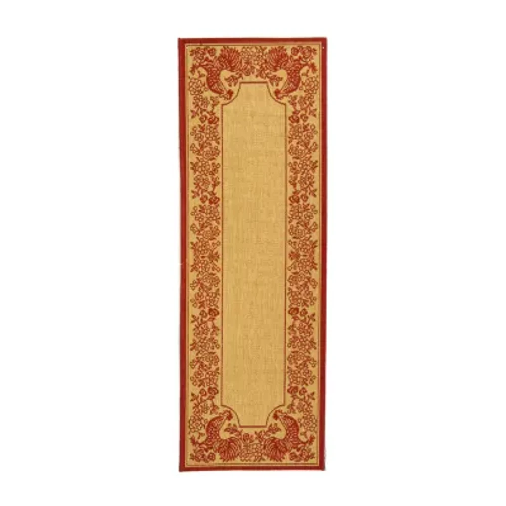 Safavieh Courtyard Collection Kestrel Oriental Indoor/Outdoor Runner Rug
