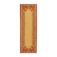 Safavieh Courtyard Collection Kestrel Oriental Indoor/Outdoor Runner Rug