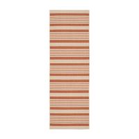 Safavieh Courtyard Collection Santos Stripe Indoor/Outdoor Runner Rug
