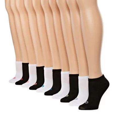 Xersion Womens 10-Pk Athletic No-Show Socks