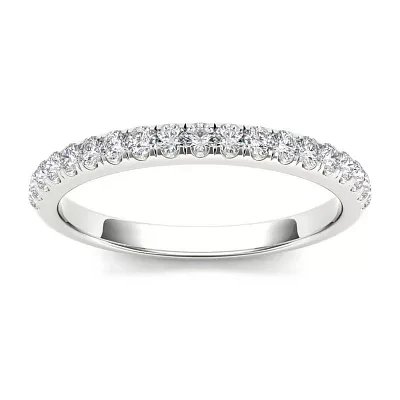 2MM 1/ CT. T.W. Natural White Diamond 10K Gold Wedding Band