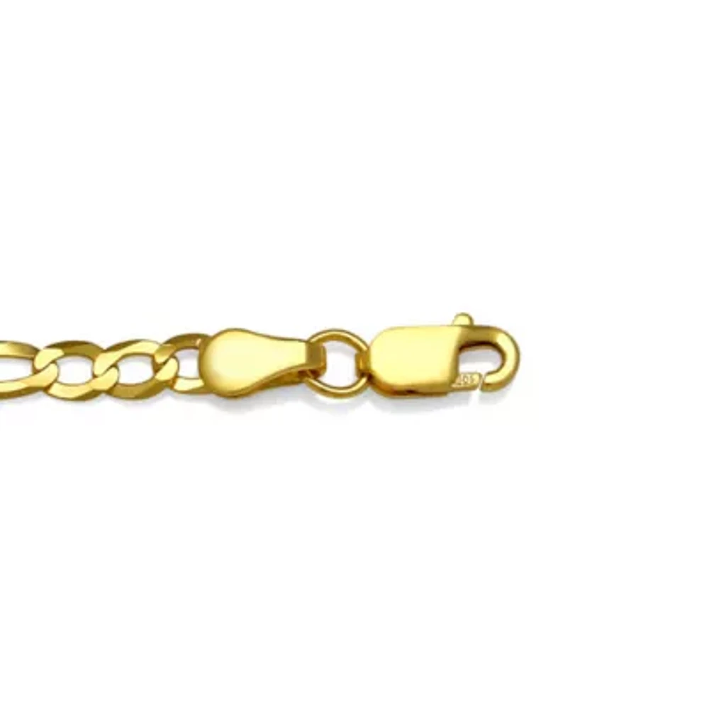 14K Gold Solid Figaro Chain Necklace