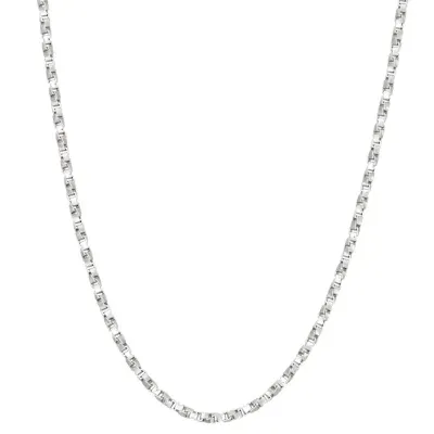 Sterling Silver Solid Box Chain Necklace