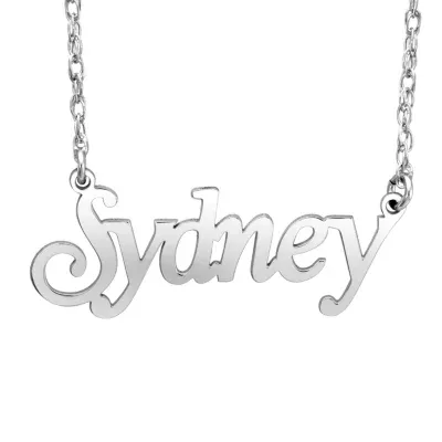 Personalized Womens 10K Gold Pendant Necklace