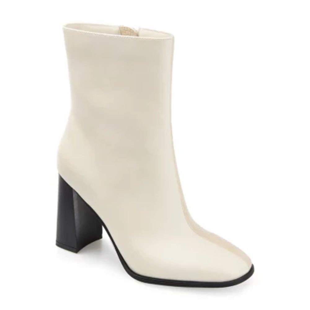 Journee Collection Womens January Stacked Heel Booties