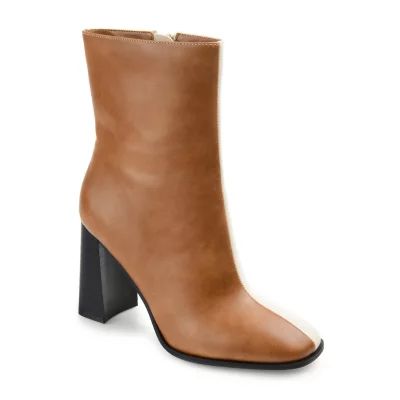 Journee Collection Womens January Stacked Heel Booties