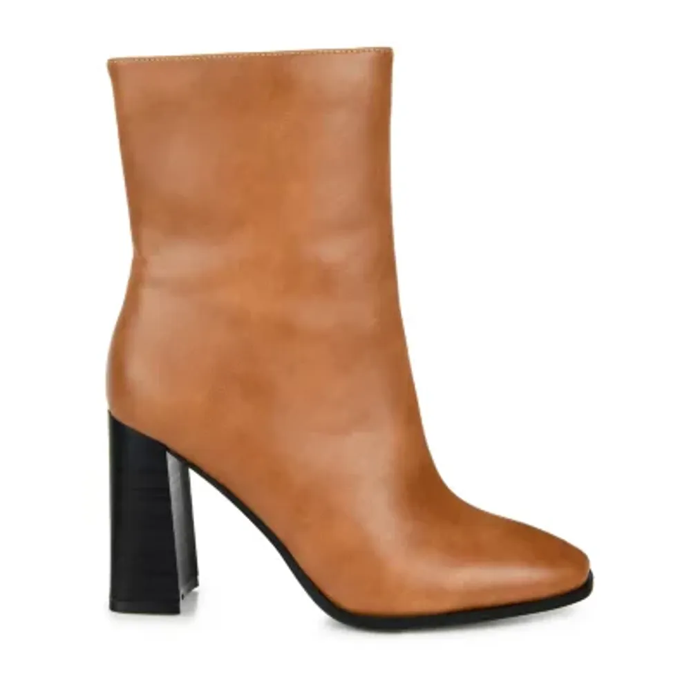 Journee Collection Womens January Stacked Heel Booties