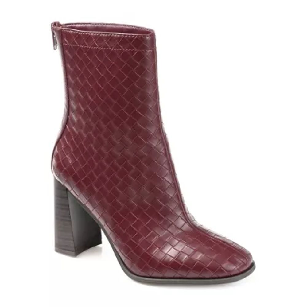 Journee Collection Womens Brielle Stacked Heel Booties