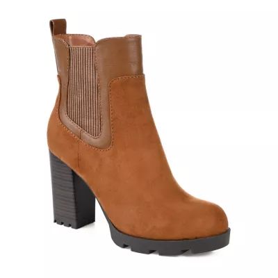 Journee Collection Womens Islana Stacked Heel Booties