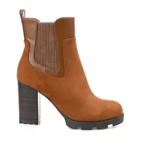 Journee Collection Womens Islana Stacked Heel Booties