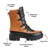 Journee Collection Womens Terrain Block Heel Booties
