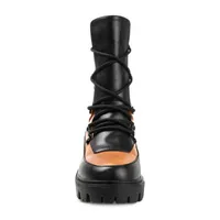 Journee Collection Womens Terrain Block Heel Booties