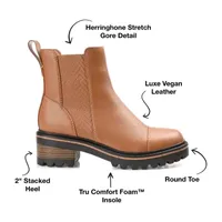 Journee Collection Womens Mirette Stacked Heel Booties