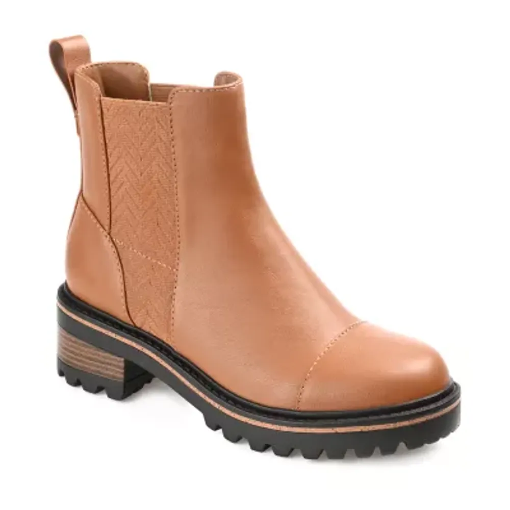 Journee Collection Womens Mirette Stacked Heel Booties