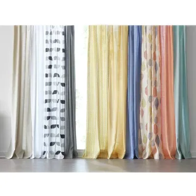 Home Expressions Stockholm Solid Rod Pocket Light-Filtering Single Curtain Panels