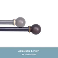 Kenney Alanis Ball 5/8 Adjustable Curtain Rod