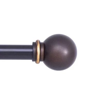 Kenney Alanis Ball 5/8 Adjustable Curtain Rod