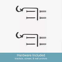 Kenney Benji Square 5/8 Adjustable Curtain Rod