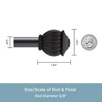 Kenney Benji Square 5/8 Adjustable Curtain Rod