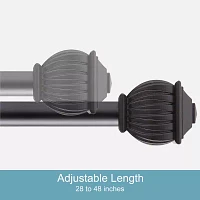 Kenney Benji Square 5/8 Adjustable Curtain Rod