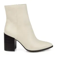 Journee Collection Womens Kathie Stacked Heel Booties