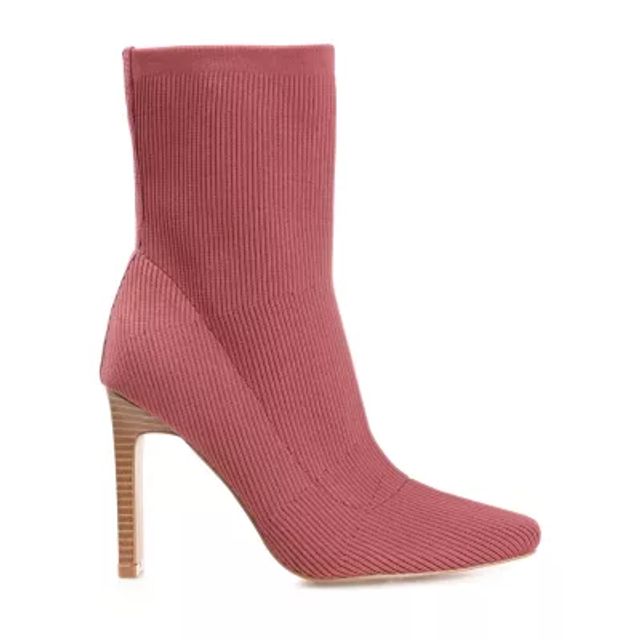 Journee Collection Womens Elissa Stacked Heel Booties