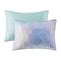 Intelligent Design Karissa Watercolor Tie Dye Printed Comforter Set with decorative pillow