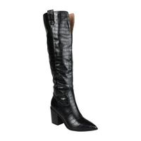 Journee Collection Womens Therese Stacked Heel Dress Boots