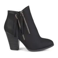 Journee Collection Womens Vally Stacked Heel Booties