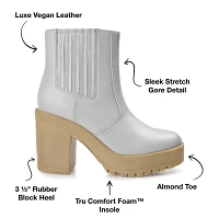 Journee Collection Womens Riplee Block Heel Booties