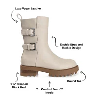 Journee Collection Womens Yasmine Block Heel Booties
