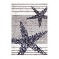 nuLoom Thomas Paul Power Loomed Starfish Rectangular Rug
