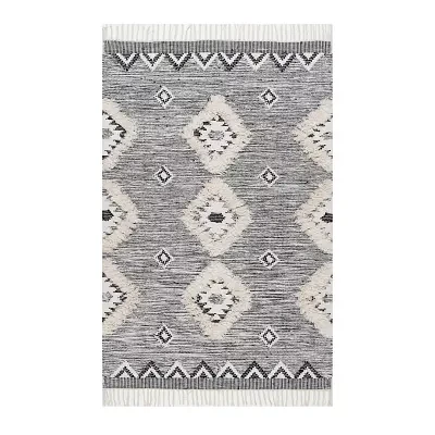 nuLoom Moroccan Textured Shaggy Wool Woven Area Rug