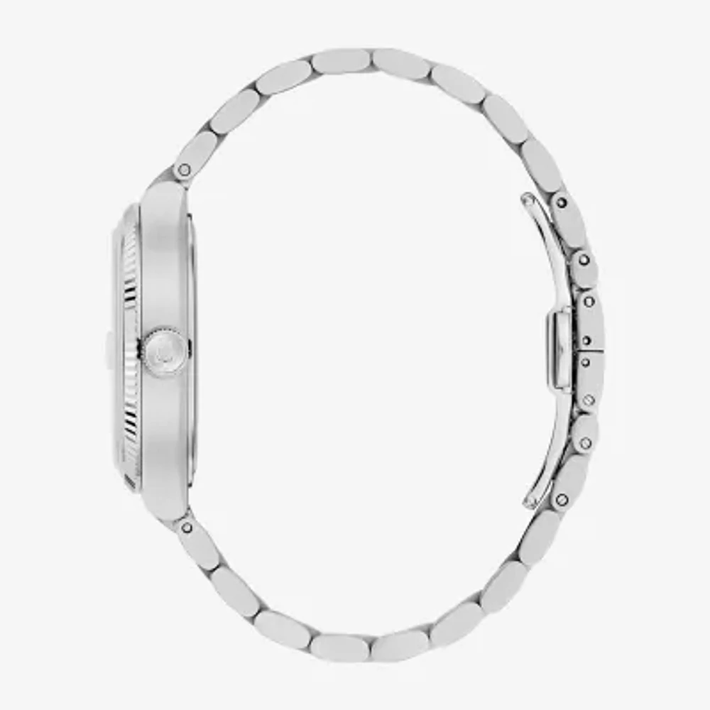 Bulova Mens Silver Tone Stainless Steel Bracelet Watch 96b440