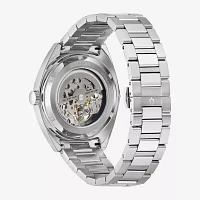 Bulova Automatic Mens Automatic Silver Tone Stainless Steel Bracelet Watch 96a292