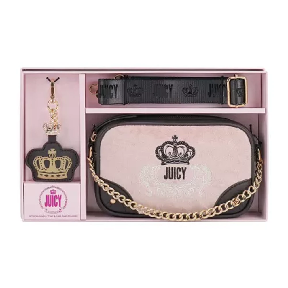 Juicy By Couture Velour Gift Set Crossbody Bag