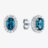 Genuine Blue Topaz Sterling Silver -pc. Jewelry Set