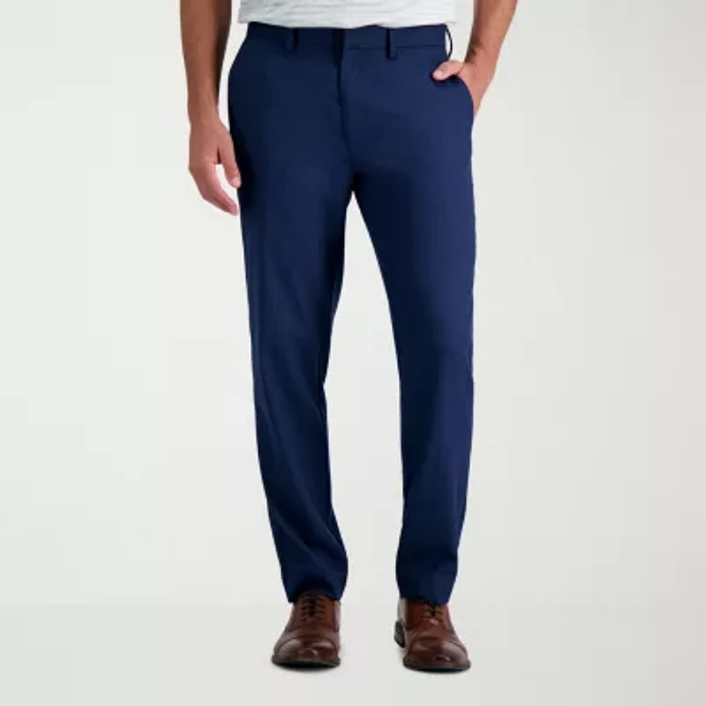 Haggar Mens Slim Fit Flat Front Pant