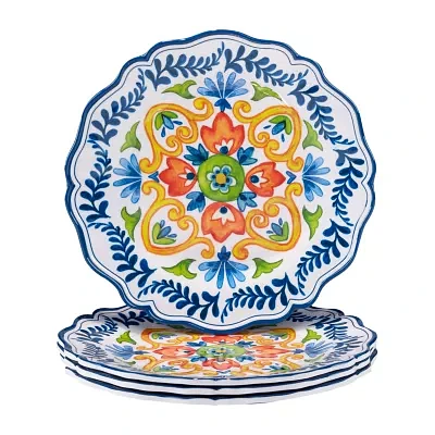 Certified International Flores 4-pc. Melamine Dinner Plate