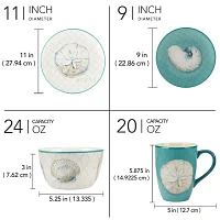 Certified International Ocean View 16-pc. Earthenware Dinnerware Set