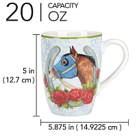 Certified International Derby Day At The Races 4-pc. Coffee Mug