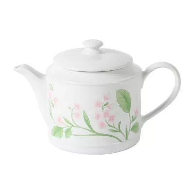 Martha Stewart Kimberly Floral Stoneware Teapot