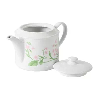 Martha Stewart Kimberly Floral Stoneware Teapot