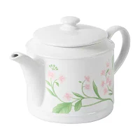 Martha Stewart Kimberly Floral Stoneware Teapot