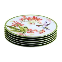 Certified International Hummingsbirds 6-pc. Melamine Salad Plate