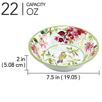 Certified International Hummingsbirds 6-pc. Melamine Soup Bowl