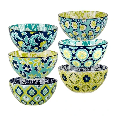 Certified International Tapestry 6-pc. Porcelain Ice Cream Bowl