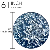 Certified International Tapestry 6-pc. Porcelain Appetizer Plate