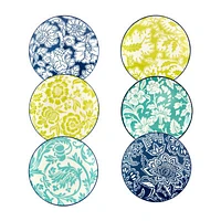 Certified International Tapestry 6-pc. Porcelain Appetizer Plate