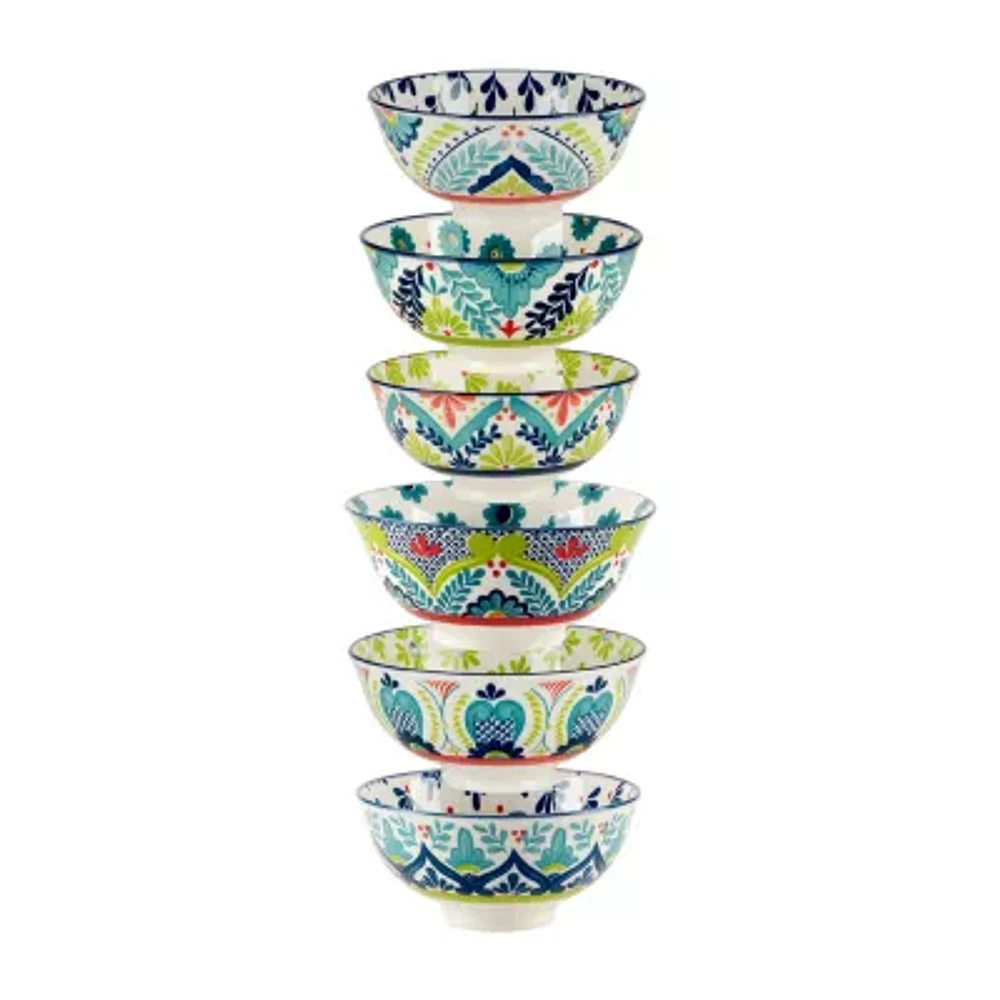 Certified International Talavera 6-pc. Porcelain Fruit Bowl